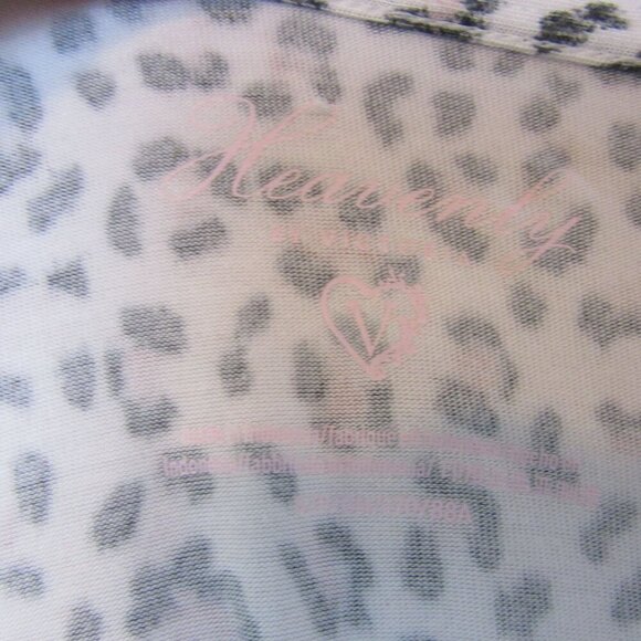 Victoria Secret Heavenly Leopard Print V-Neck Long Sleeve Blouse Womens Small - Picture 5 of 7